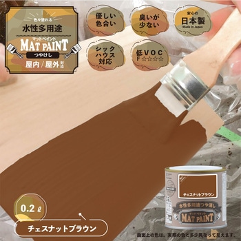 マットペイント 水性多用途塗料(つや消し) カンペハピオ