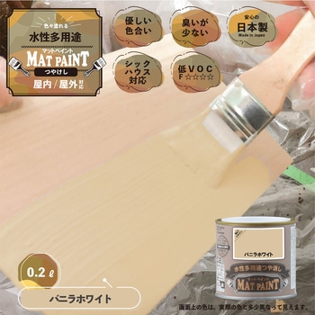 マットペイント 水性多用途塗料(つや消し) カンペハピオ