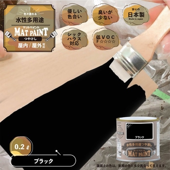 マットペイント 水性多用途塗料(つや消し) カンペハピオ
