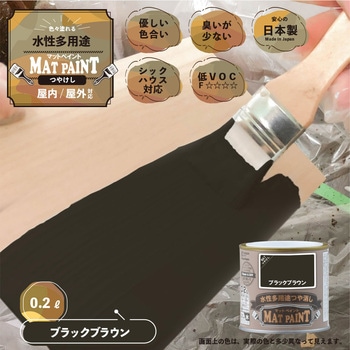 マットペイント 水性多用途塗料(つや消し) カンペハピオ