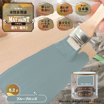 マットペイント 水性多用途塗料(つや消し) カンペハピオ
