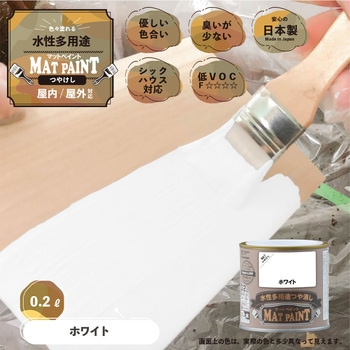 マットペイント 水性多用途塗料(つや消し) カンペハピオ