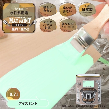 マットペイント 水性多用途塗料(つや消し) カンペハピオ