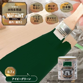 マットペイント 水性多用途塗料(つや消し) カンペハピオ