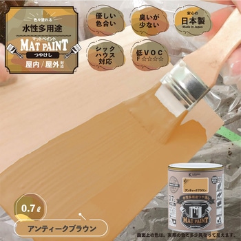 マットペイント 水性多用途塗料(つや消し) カンペハピオ