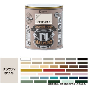 マットペイント 水性多用途塗料(つや消し) カンペハピオ