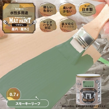 マットペイント 水性多用途塗料(つや消し) カンペハピオ