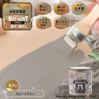 マットペイント 水性多用途塗料(つや消し) カンペハピオ