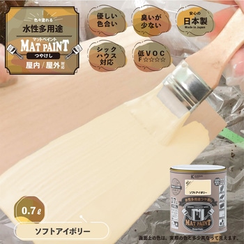 マットペイント 水性多用途塗料(つや消し) カンペハピオ
