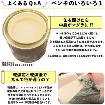 マットペイント 水性多用途塗料(つや消し) カンペハピオ