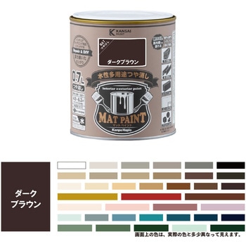 マットペイント 水性多用途塗料(つや消し) カンペハピオ