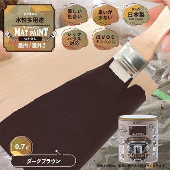 マットペイント 水性多用途塗料(つや消し) カンペハピオ