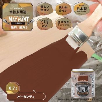マットペイント 水性多用途塗料(つや消し) カンペハピオ