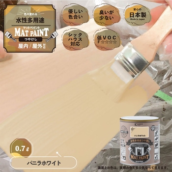 マットペイント 水性多用途塗料(つや消し) カンペハピオ