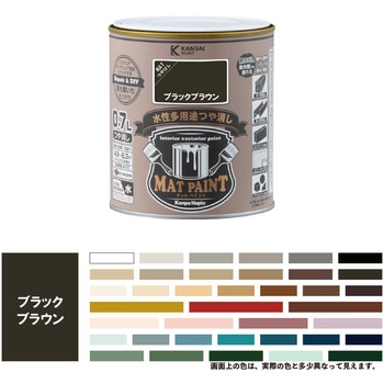 マットペイント 水性多用途塗料(つや消し) カンペハピオ