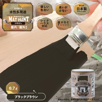 マットペイント 水性多用途塗料(つや消し) カンペハピオ