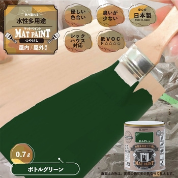 マットペイント 水性多用途塗料(つや消し) カンペハピオ