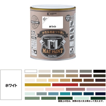 マットペイント 水性多用途塗料(つや消し) カンペハピオ