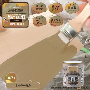 マットペイント 水性多用途塗料(つや消し) カンペハピオ