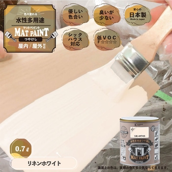 マットペイント 水性多用途塗料(つや消し) カンペハピオ