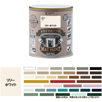 マットペイント 水性多用途塗料(つや消し) カンペハピオ