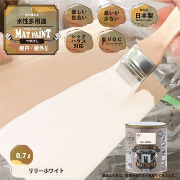 マットペイント 水性多用途塗料(つや消し) カンペハピオ