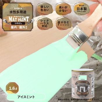 マットペイント 水性多用途塗料(つや消し) カンペハピオ