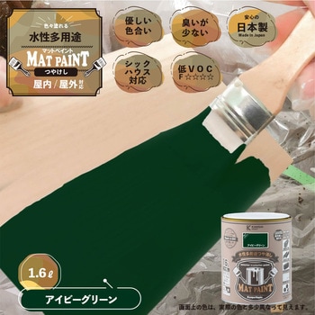 マットペイント 水性多用途塗料(つや消し) カンペハピオ