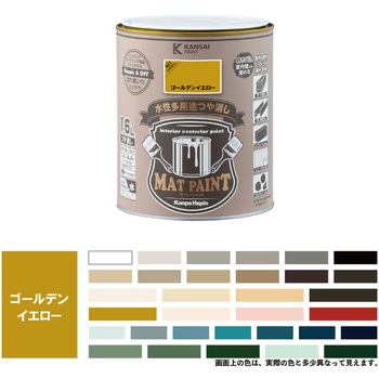 マットペイント 水性多用途塗料(つや消し) カンペハピオ