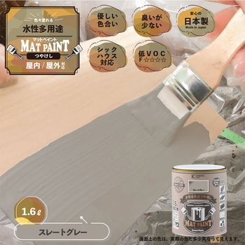 マットペイント 水性多用途塗料(つや消し) カンペハピオ