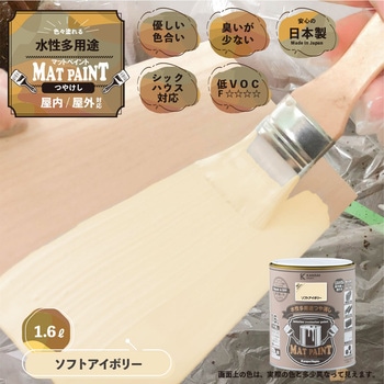 マットペイント 水性多用途塗料(つや消し) カンペハピオ