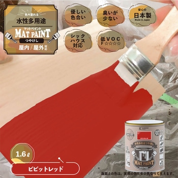 マットペイント 水性多用途塗料(つや消し) カンペハピオ