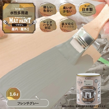マットペイント 水性多用途塗料(つや消し) カンペハピオ