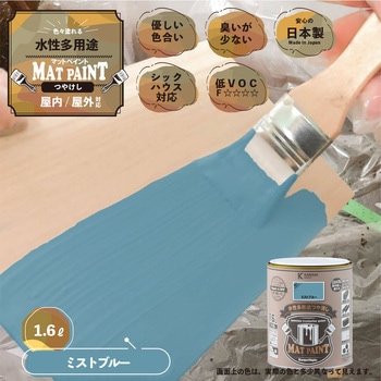 マットペイント 水性多用途塗料(つや消し) カンペハピオ