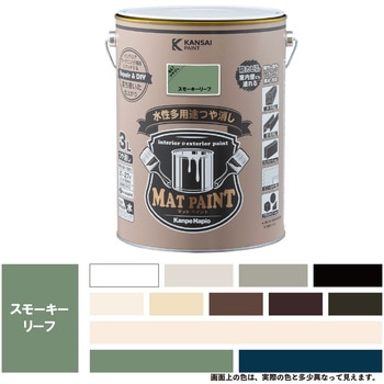 マットペイント 水性多用途塗料(つや消し) カンペハピオ