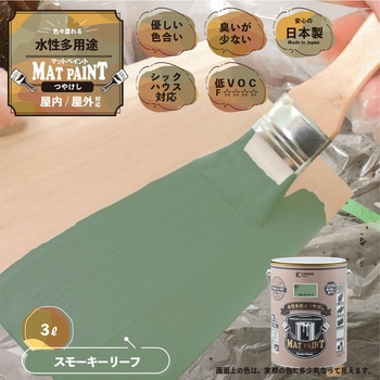 マットペイント 水性多用途塗料(つや消し) カンペハピオ