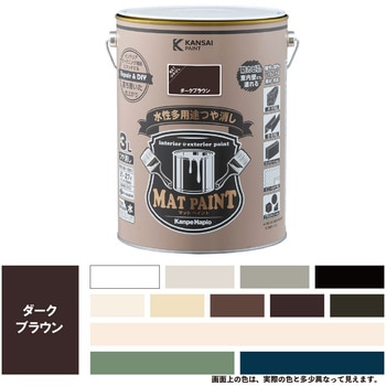 マットペイント 水性多用途塗料(つや消し) カンペハピオ