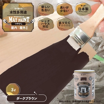 マットペイント 水性多用途塗料(つや消し) カンペハピオ