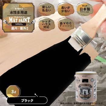 マットペイント 水性多用途塗料(つや消し) カンペハピオ