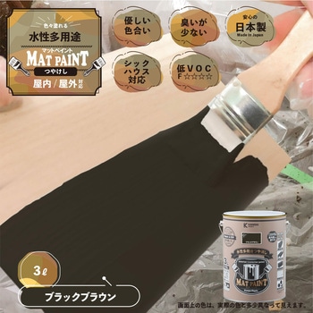 マットペイント 水性多用途塗料(つや消し) カンペハピオ