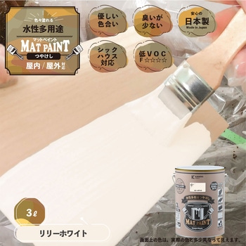 マットペイント 水性多用途塗料(つや消し) カンペハピオ