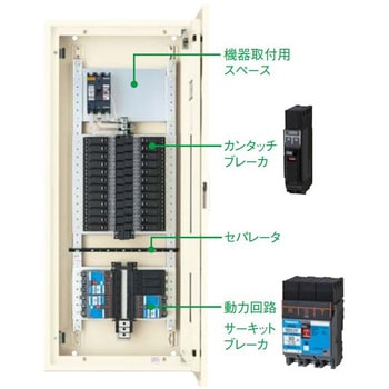 カンタッチアロー盤 電灯・動力混合分電盤 動力2回路付 Panasonic(パナソニック)