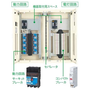 コンパクトアロー盤 電灯・動力混合分電盤 ヨコ形 Panasonic(パナソニック)