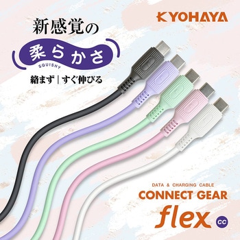 USB C to Lightning ケーブル やわらかいソフトタイプ 京ハヤ