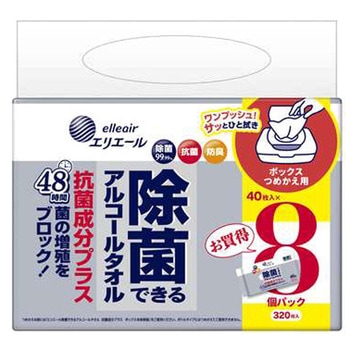 エリエール除菌できるアルコールタオル抗菌成分プラス エリエール