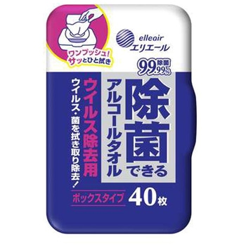 エリエール除菌できるアルコールタオルウイルス除去用 エリエール