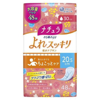 ナチュラさら肌さらりよれスッキリ吸水ナプキン 大王製紙