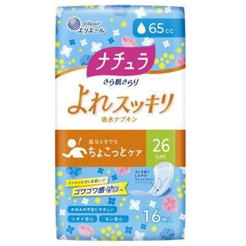 ナチュラさら肌さらりよれスッキリ吸水ナプキン 大王製紙