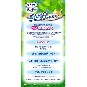 ライフリーさわやかパッド快適の中量用 ユニ・チャーム