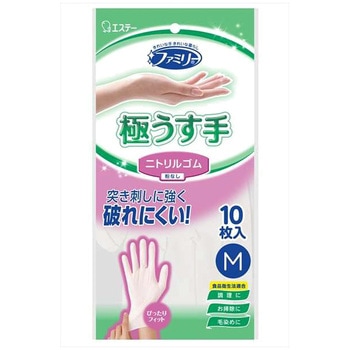 ファミリーニトリルゴム極うす手 エステー